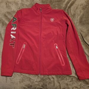 Ariat Red Ski & Snow Jacket with Stand-Up Collar